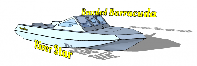 Катер из ПНД 5,8 Bearded Barracuda скачать чертежи